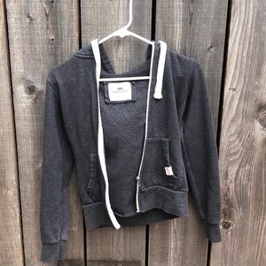 Grey zip up hoodie